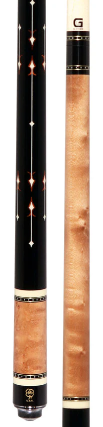 McDermott Walnut Stained Maple with Bone Urethane and Cocobolo Inlays Cue of the Month with G-Core Shaft - Image 5