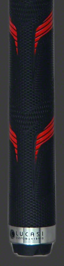 Lucasi Rival Black/Metallic Red Pool Cue - LHRV23 - Image 2