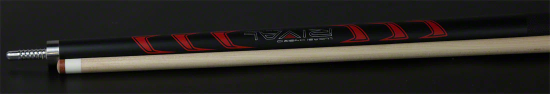 Lucasi Rival Black/Metallic Red Pool Cue - LHRV23 - Image 5