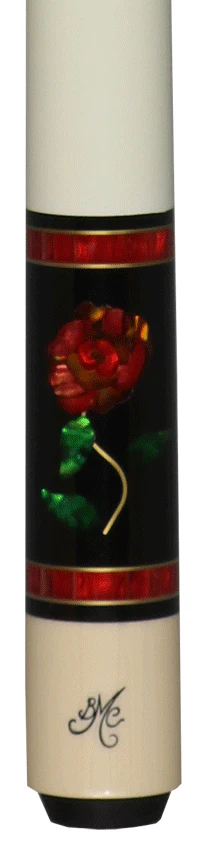 Meucci BMC Glass Rose Pool Cue with Carbon Shaft - BMCGRC - Image 2