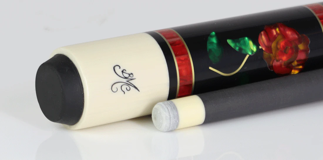 Meucci BMC Glass Rose Pool Cue with Carbon Shaft - BMCGRC - Image 3