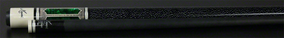 Meucci 2020 Gray - Green Pearl - Black/White Wrap Pool Cue with Carbon Shaft - 2020GYGRBKWHC - DIS - Image 4