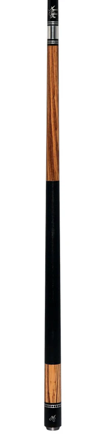 Meucci Exotic Wood Series Zebrawood Pool Cue with Lizard Leather Wrap and Carbon Shaft - EWSZWC - Image 6