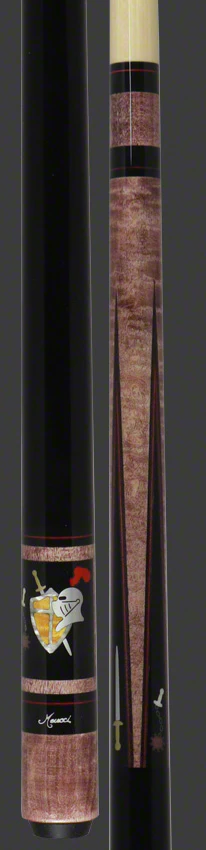 Meucci Hall Of Fame Medieval Burgundy Stained Pool Cue with Pro Shaft - HOF07BURPRO - Image 3