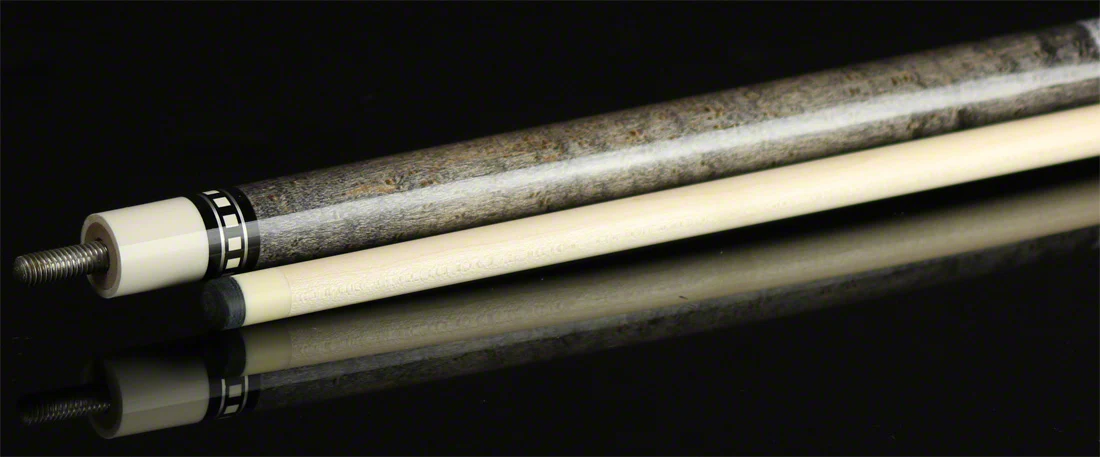 Meucci Grey Stained Maple Pool Cue with Pro Shaft - JSSPRO - Image 4