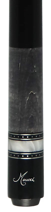 Meucci Seybert's Exclusive Grey with Black Wrapless Pool Cue with Pro Shaft - SEY-EXCGY - Image 2