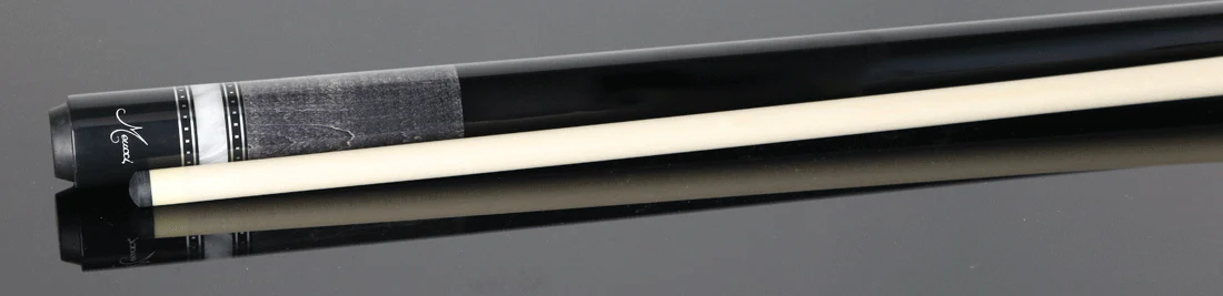 Meucci Seybert's Exclusive Grey with Black Wrapless Pool Cue with Pro Shaft - SEY-EXCGY - Image 3