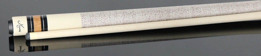 Meucci Ultra Piston 1 Imitation Ivory and Tulipwood Points Pool Cue with Pro Shaft - UP-1 - Image 3
