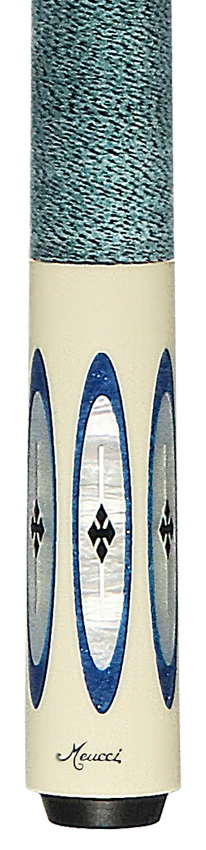 Meucci Ultra Piston 3 German Elforyn and Metallic Blue Points Pool Cue with Pro Shaft - UP-3 - Image 2
