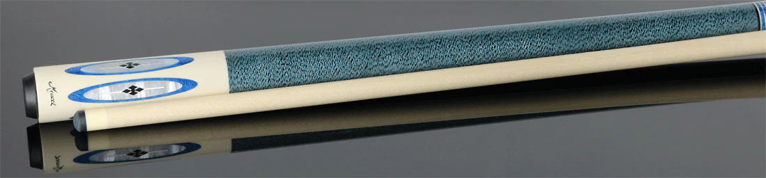Meucci Ultra Piston 3 German Elforyn and Metallic Blue Points Pool Cue with Pro Shaft - UP-3 - Image 3