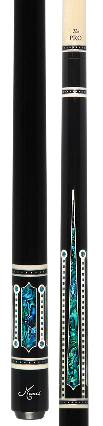 Meucci Ultra Piston 4 Ebony Stain with Abalone Points Pool Cue with Pro Shaft - UP-4M - Image 5