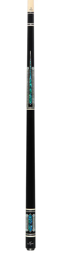 Meucci Ultra Piston 4 Ebony Stain with Abalone Points Pool Cue with Pro Shaft - UP-4M - Image 6