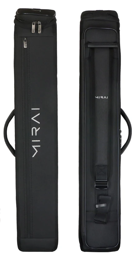 Mirai 3x5 Black Hybrid Soft Pool Cue Case - Image 2