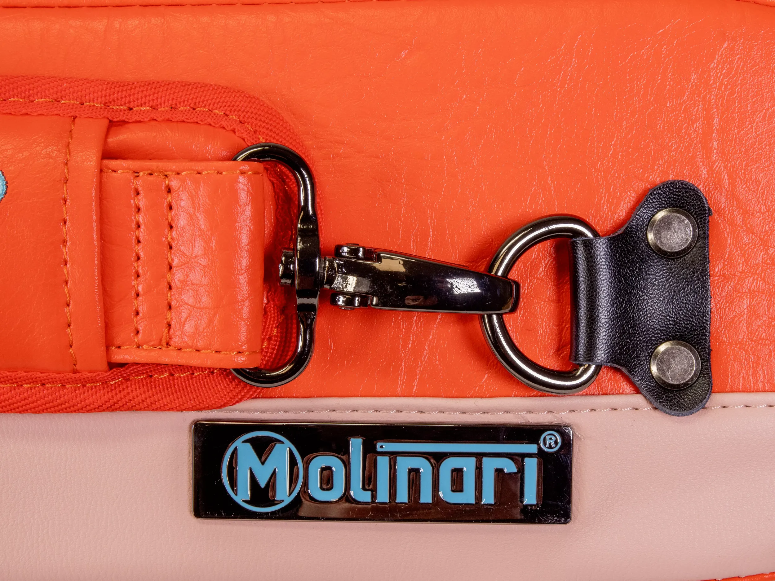 Molinari Flat Butterfly 2x4 Soft Case - Orange / Light Pink - Image 15