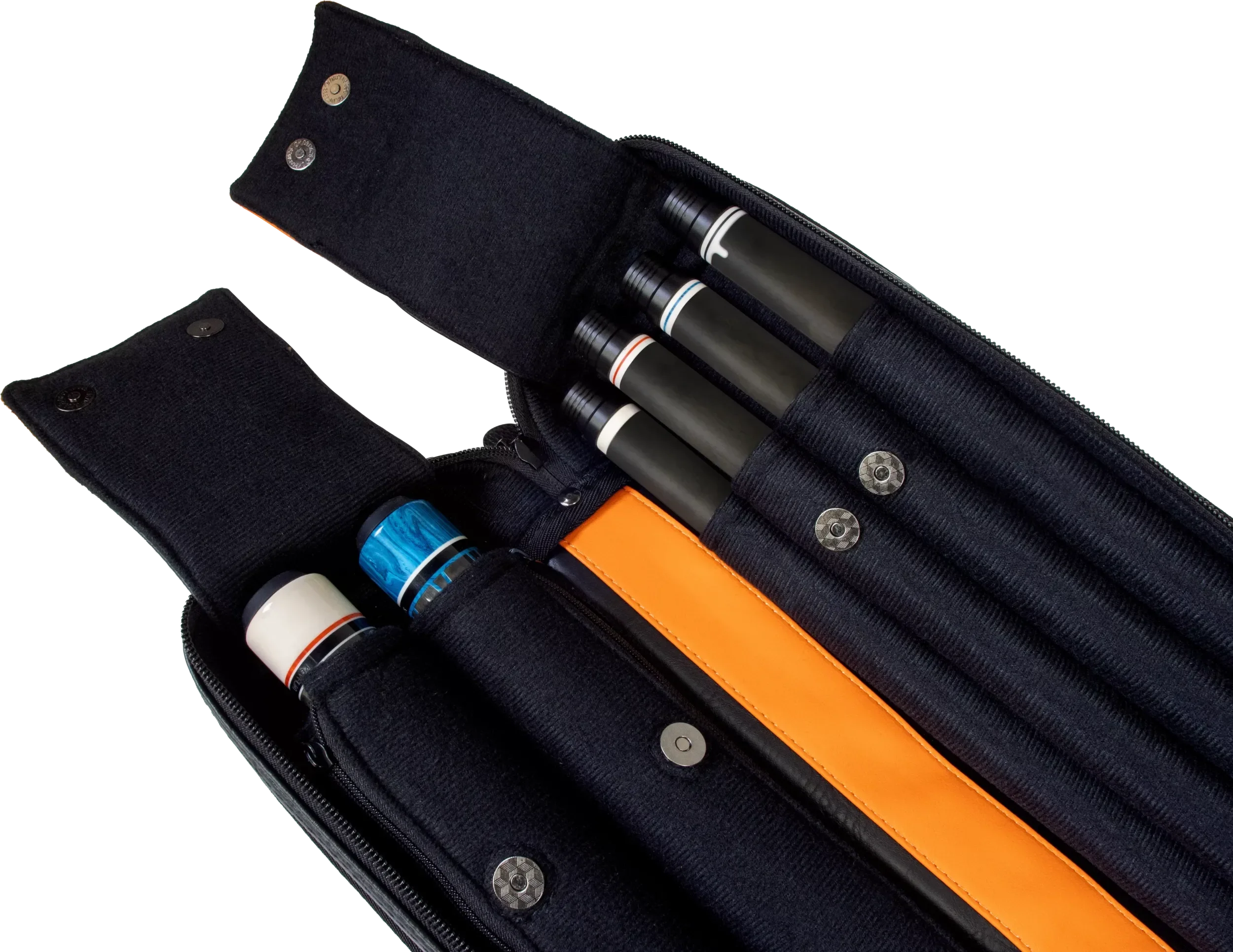 Molinari Classic Butterfly 2x4 Soft Case - Black / Orange - Image 8