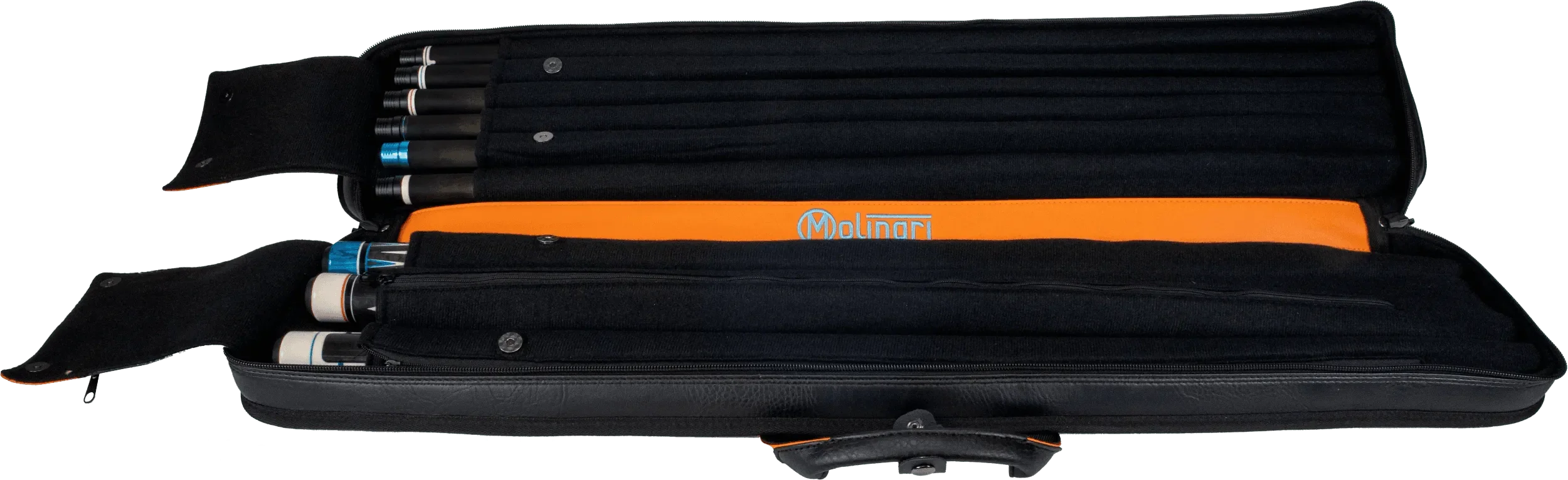Molinari Classic Butterfly 3x6 Soft Case - Black / Orange - Image 7