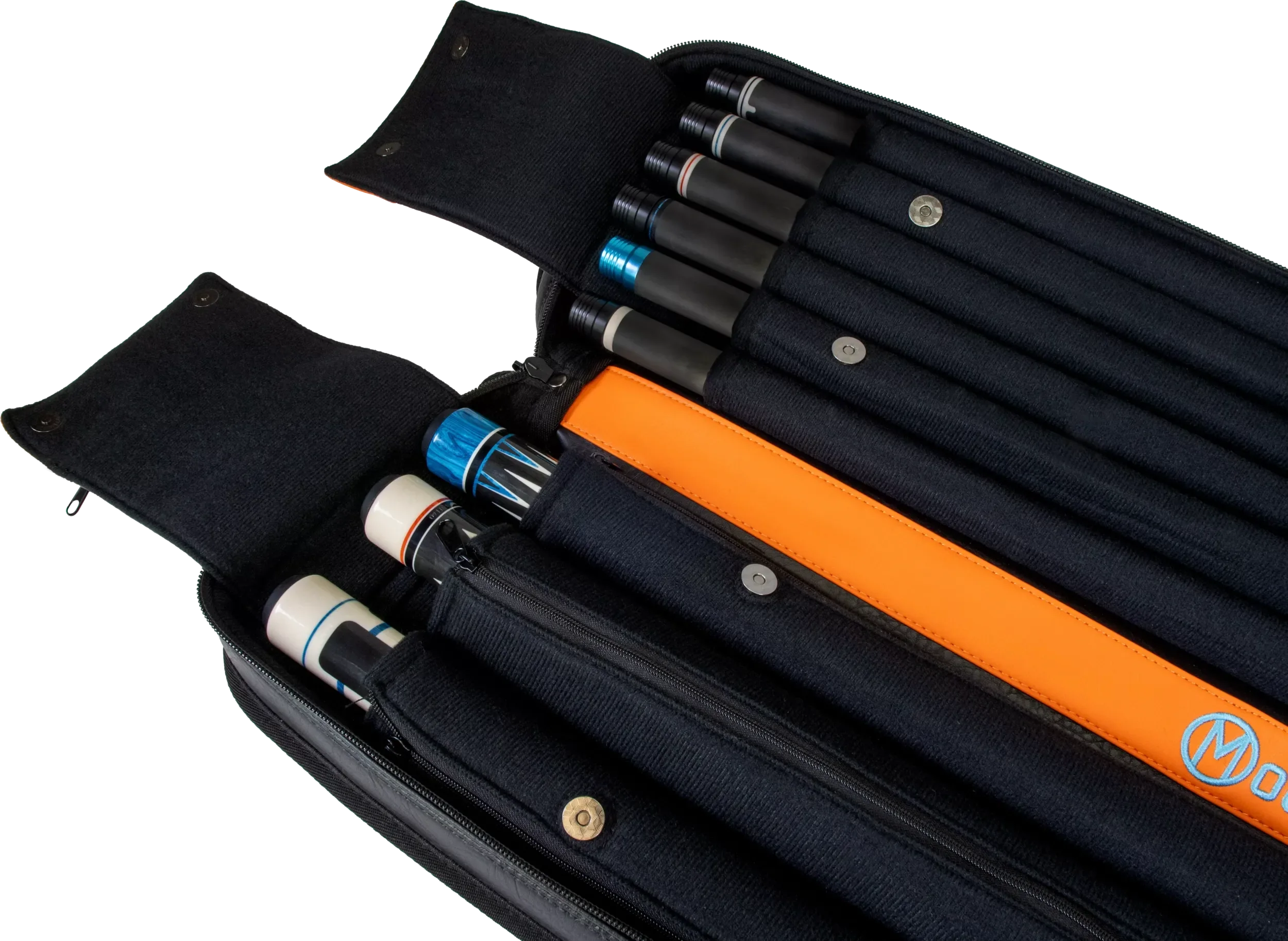 Molinari Classic Butterfly 3x6 Soft Case - Black / Orange - Image 8