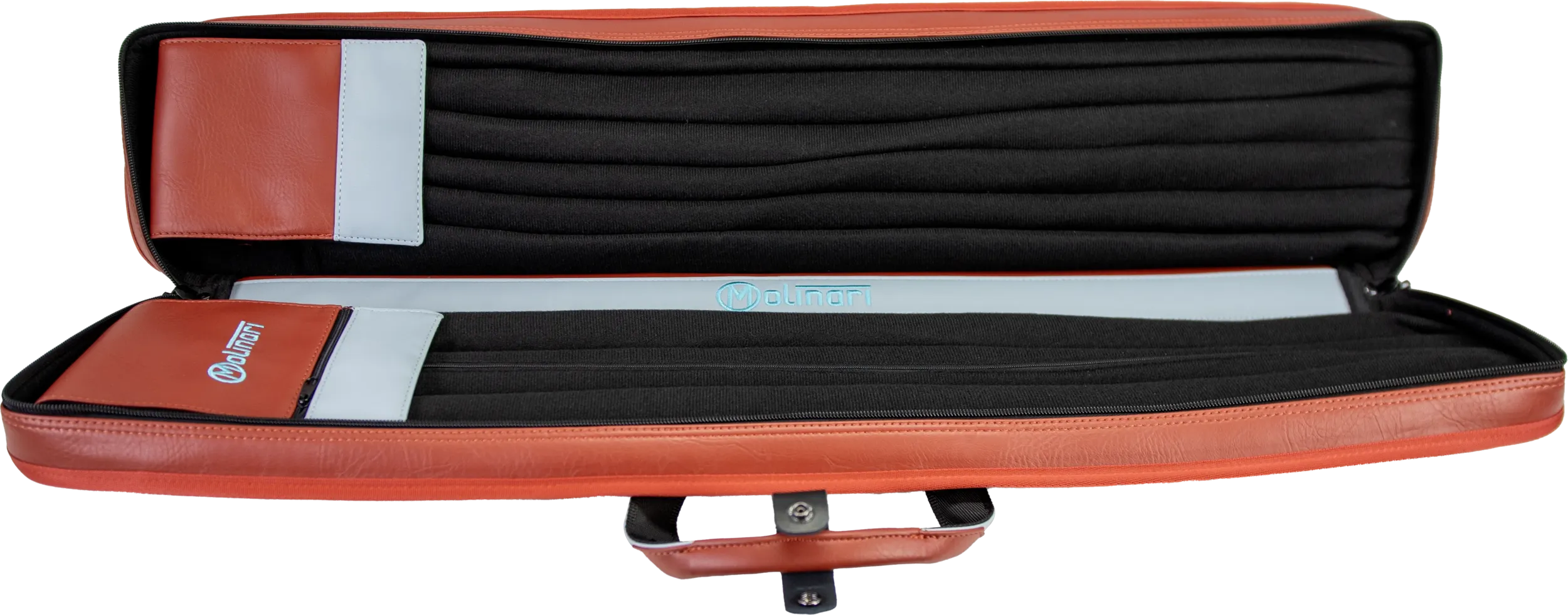 Molinari Classic Butterfly 3x6 Soft Case - Brown / Light Blue - Image 6