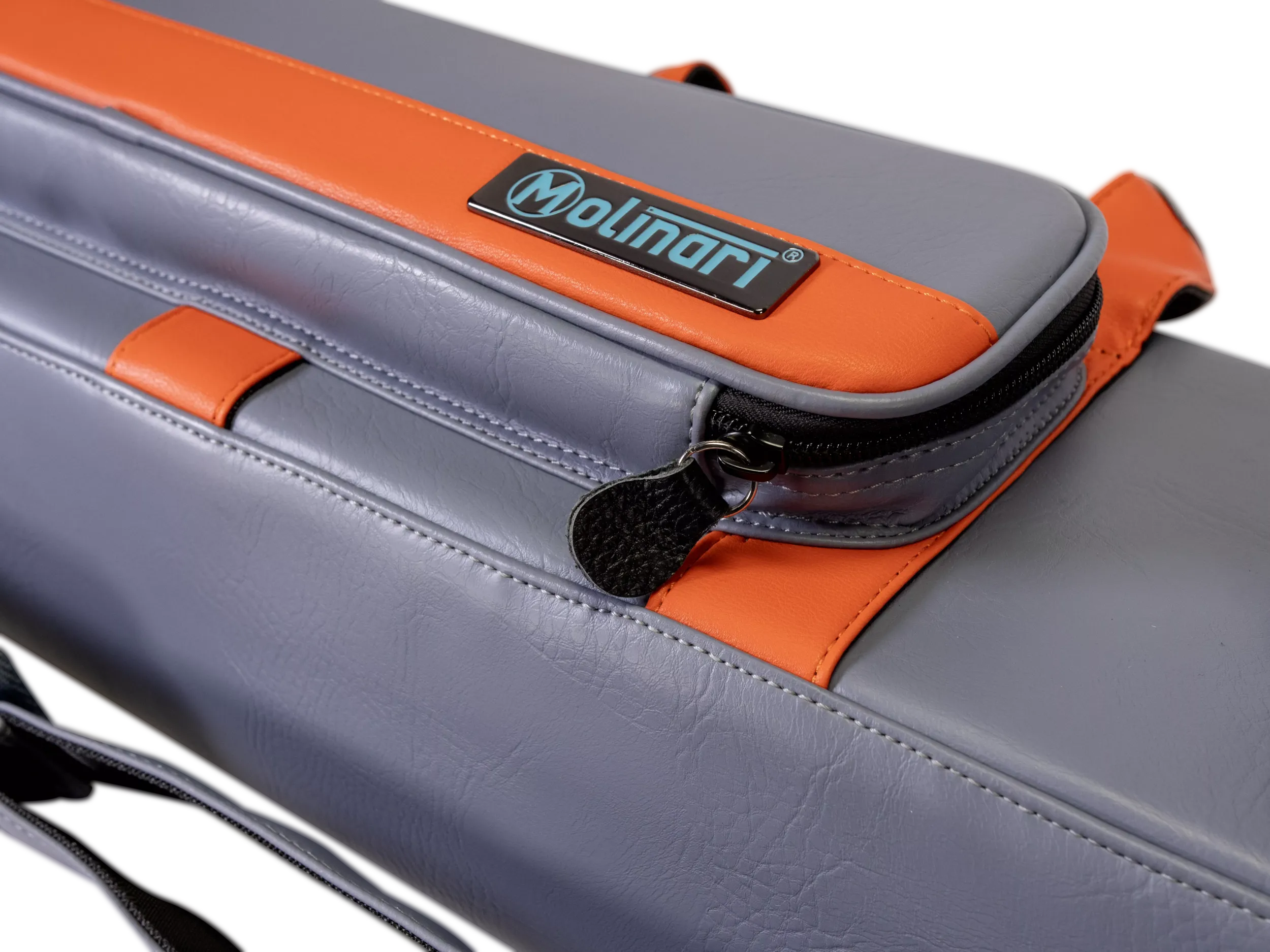 Molinari Flat Butterfly 3x6 Soft Case - Gray / Orange - Image 12
