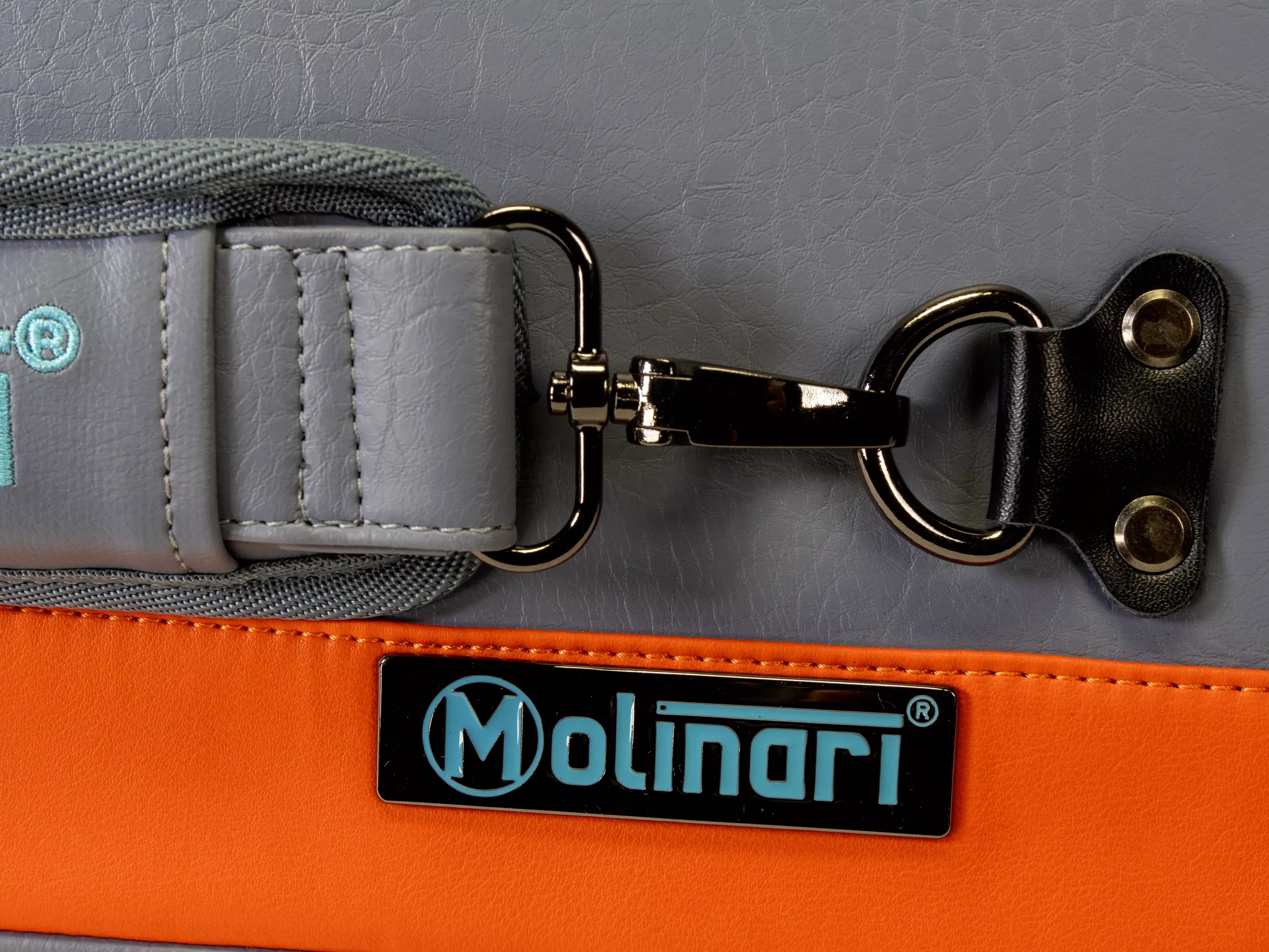 Molinari Flat Butterfly 3x6 Soft Case - Gray / Orange - Image 15