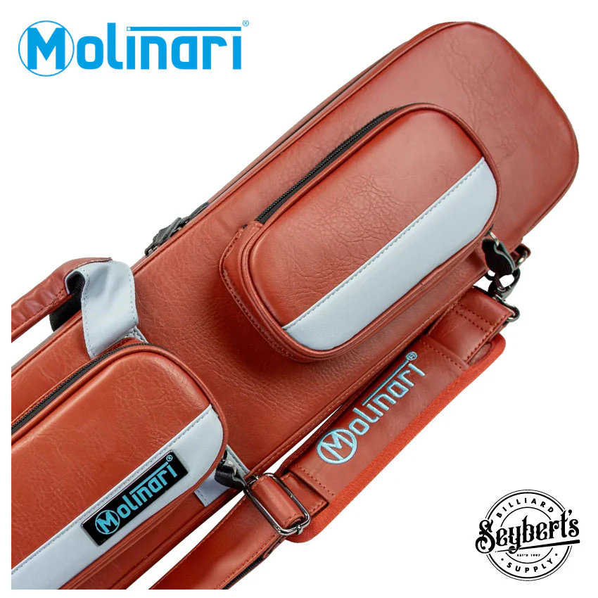 Molinari Flat Butterfly 3x6 Soft Case - Brown / Light Blue