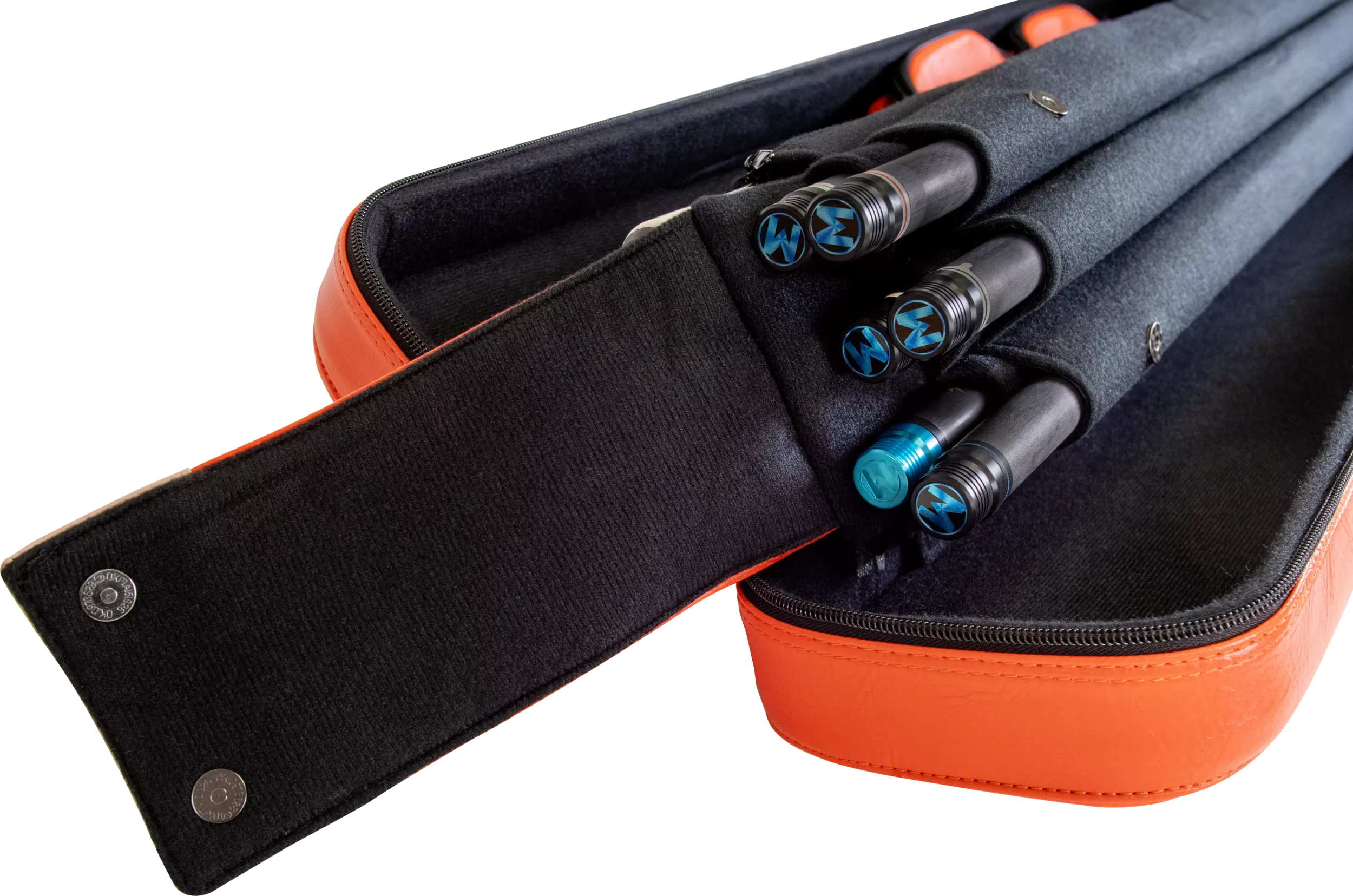 Molinari Flat Butterfly 3x6 Soft Case - Orange / Light Pink - Image 10