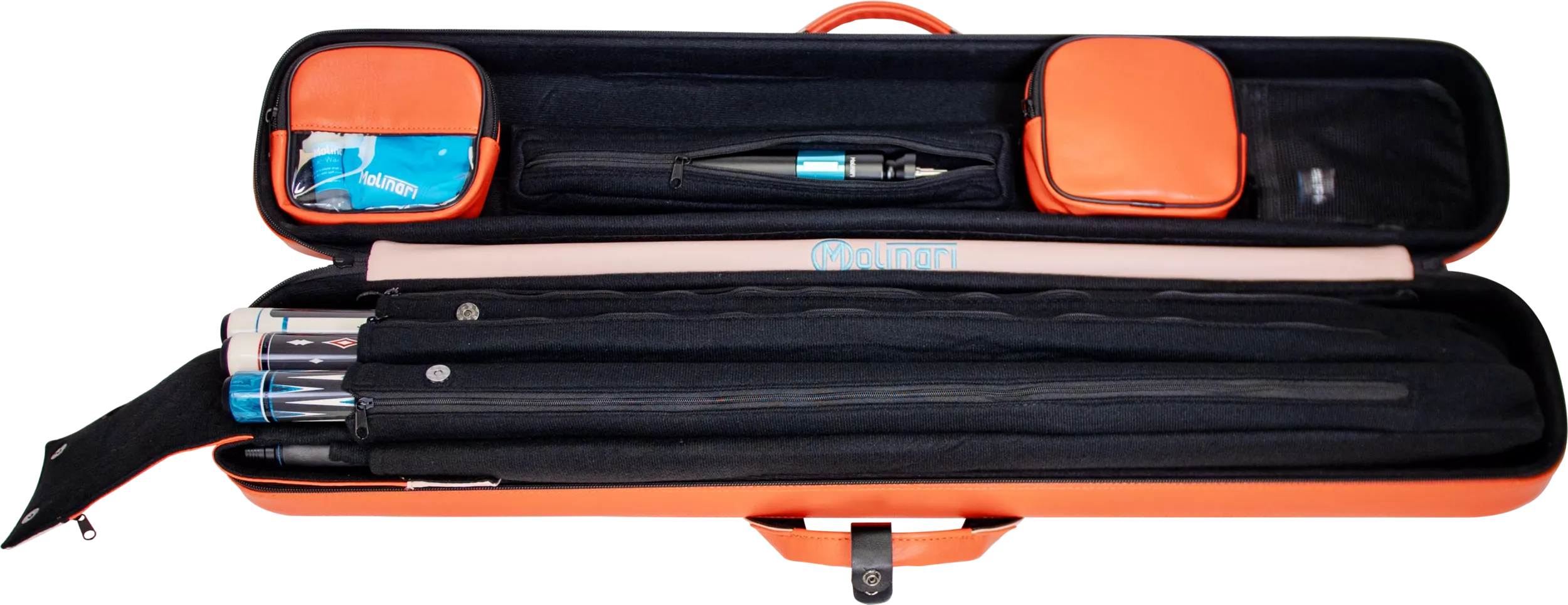 Molinari Flat Butterfly 3x6 Soft Case - Orange / Light Pink - Image 8