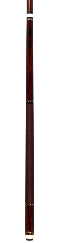 Pat Diveney Cocobolo Copper Ringwork and Elephant Wrap Custom Pool Cue With Two Dark Roast Trans-K Shafts - DC3200 - Image 6