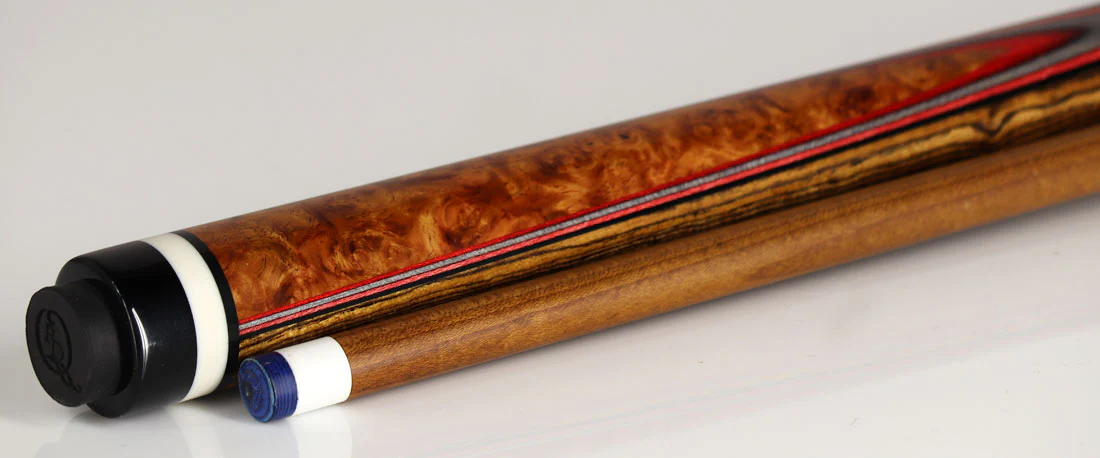 Pat Diveney DC1200 Bocote Butterfly Pool Cue with Kielwood 12.50mm Shaft - DC1200 - Image 2