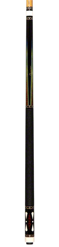 Pat Diveney Ebony 4-Point Snakewood and Elephant Wrap Custom Pool Cue with Two Honey Roast Trans-K Shafts - DC3800EB4P - Image 6
