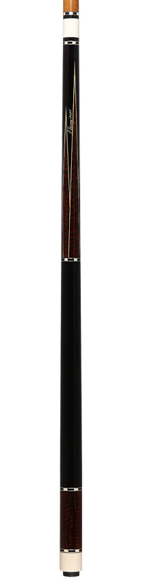 Pat Diveney Ebony 6-Point Snakewood Custom Pool Cue with Honey Roast Trans-K & Maple LD Shaft - DC3200EB6P - Image 4