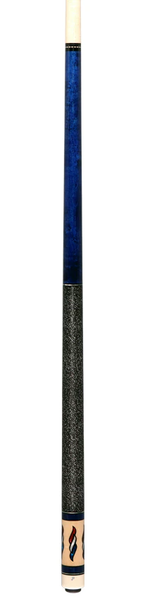 Pechauer JP T Series Blue-Stained Maple Pool Cue with Linen Wrap - Image 5