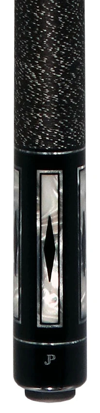 Pechauer JP T Series Ebony-Stained Maple with Sim. Ebony and Pearl Framed Points Pool Cue with Linen Wrap - Image 4