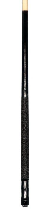 Pechauer JP T Series Ebony-Stained Maple with Sim. Ebony and Pearl Framed Points Pool Cue with Linen Wrap - Image 6