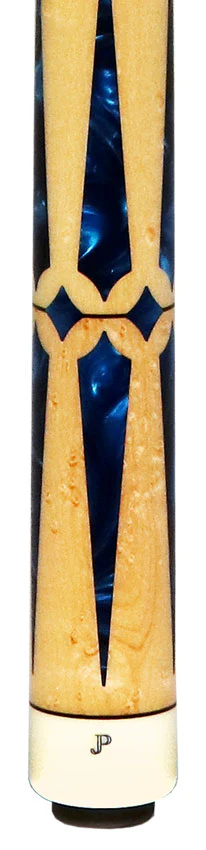 Pechauer JP T Series Figured Maple with Blue Pearl Inlays No Wrap Pool Cue - Image 2