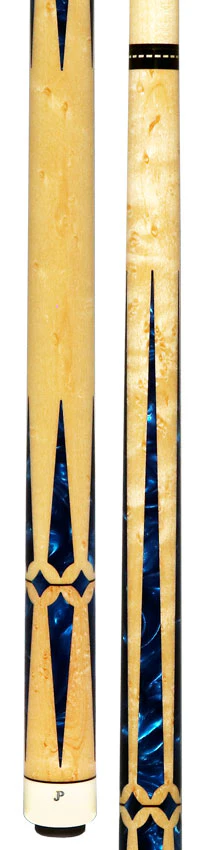 Pechauer JP T Series Figured Maple with Blue Pearl Inlays No Wrap Pool Cue - Image 5