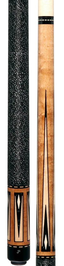 Pechauer JP T Series Natural-Stained Maple with Black Pearl and Maple Points Pool Cue with Irish Linen Wrap - Image 6