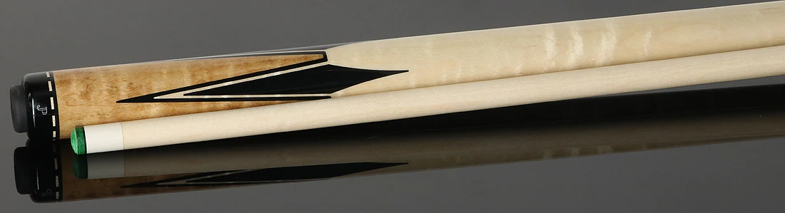Pechauer JP T Series Natural-Stained Maple with Sim. Ebony Inlays No Wrap Pool Cue - Image 3