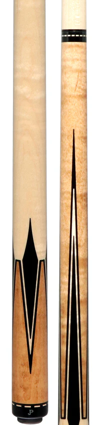Pechauer JP T Series Natural-Stained Maple with Sim. Ebony Inlays No Wrap Pool Cue - Image 5