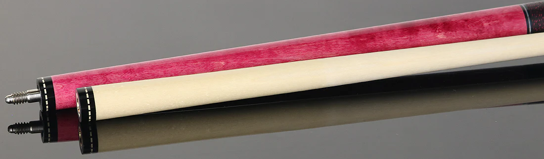 Pechauer JP T Series Pink-Stained Maple Pool Cue with Linen Wrap - Image 4
