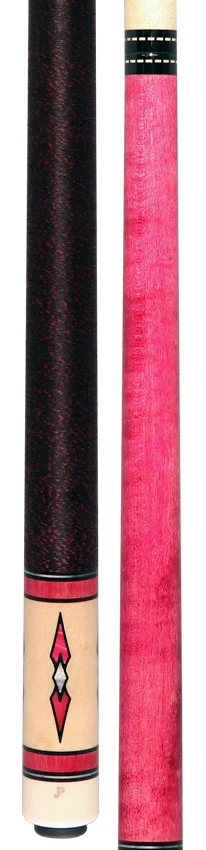 Pechauer JP T Series Pink-Stained Maple Pool Cue with Linen Wrap - Image 5