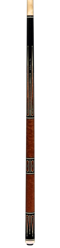 Pechauer Limited Edition Ebony with Quilted Sapele Points and Abalone Inlays Pool Cue - PL39 - Image 6