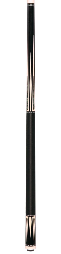 Pechauer Pro R Series Ebony-Stained Maple with Sim. Ivory Points and Abalone Inlays Pool Cue with Irish Linen Wrap - Image 6