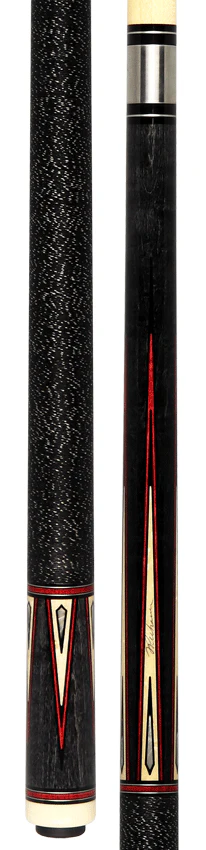 Pechauer Pro R Series Carbon Stained Maple with Maple Points and Red Veneers Pool Cue - P15R - Image 5