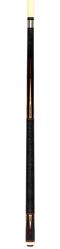 Pechauer Pro R Series Carbon Stained Maple with Maple Points and Red Veneers Pool Cue - P15R - Image 6