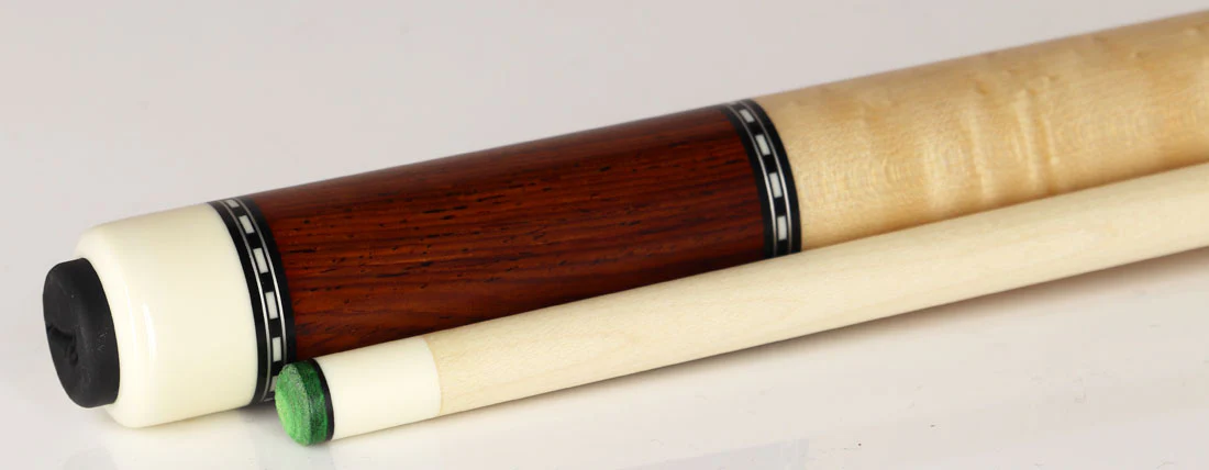 Pechauer Pro R Series Cocobolo with Natural Stained Maple Wrapless Pool Cue - P06R - Image 3