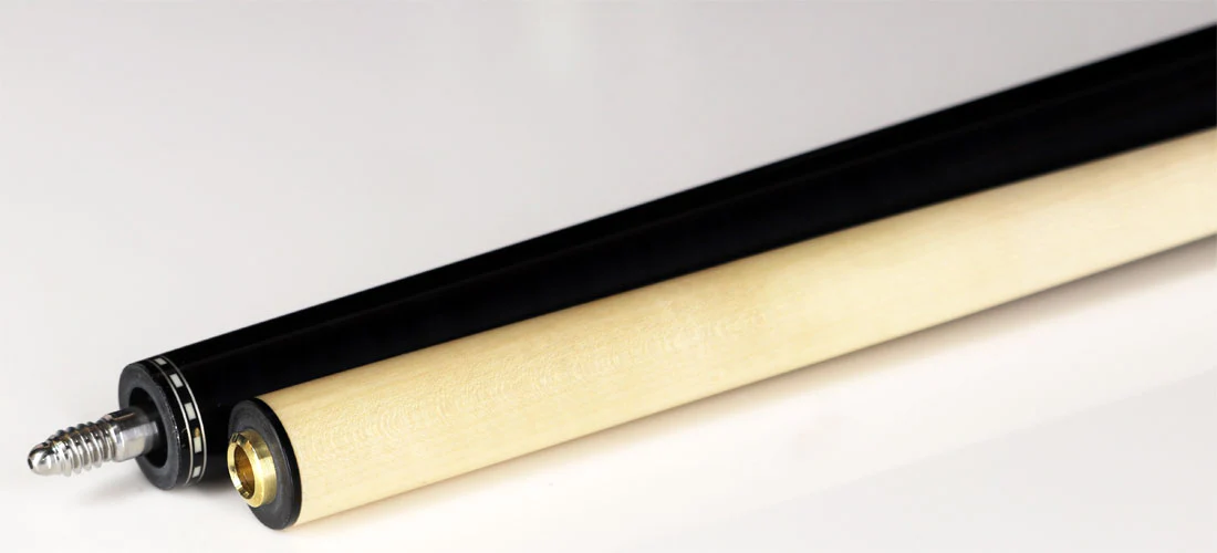 Pechauer Pro R Series Ebony Stained Maple with Bocote Wrapless Pool Cue - P05R - Image 2