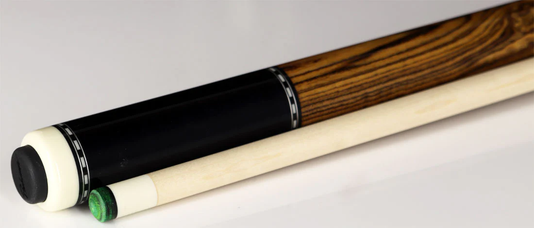 Pechauer Pro R Series Ebony Stained Maple with Bocote Wrapless Pool Cue - P05R - Image 3