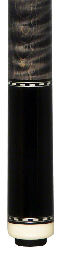 Pechauer Pro R Series Ebony Stained Maple with Gray Stained Maple Wrapless Pool Cue - P04R - Image 2