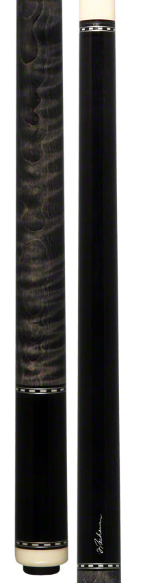 Pechauer Pro R Series Ebony Stained Maple with Gray Stained Maple Wrapless Pool Cue - P04R - Image 5